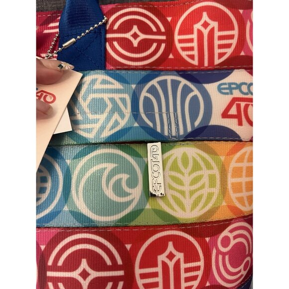 Disney Harveys Epcot 40th Anniversary Medium Streamline Seatbelt Tote Bag New - Picture 4 of 9